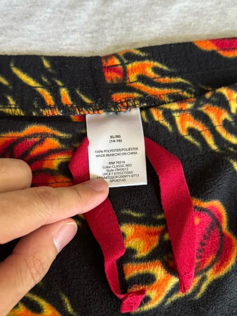 Flaming Sports Print Pajamas Pants
